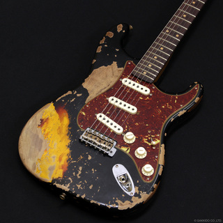Fender Custom ShopLimited Roasted 1961 Stratocaster Super Heavy Relic [Aged Black over 3-Tone Sunburst]