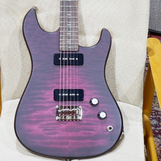 PJD Guitars WOODFORD ELITE / Highland Purple Burst 【P90搭載のカスタムST Style】