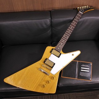 Gibson Custom Shop1958 Korina Explorer Reissue VOS Natural w/White Pickguard SN. 841177