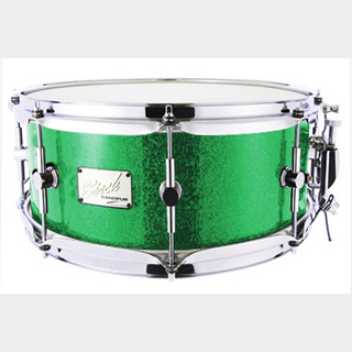 canopus Birch Snare Drum 6.5x14 Green Spkl