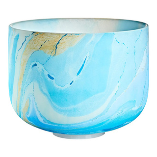 MEINL Sonic Energy 10" Marble Crystal Singing Bowl G4, Light Blue, 432 Hz, Throat Chakra [MCSB10G]