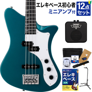 RYOGA SKATER-BASS Ocean Turquoise Blue 初心者セット ミニアンプ付