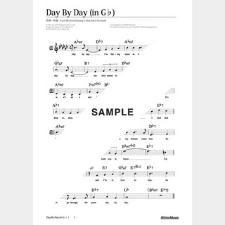 楽譜 Day By Day（in G♭）