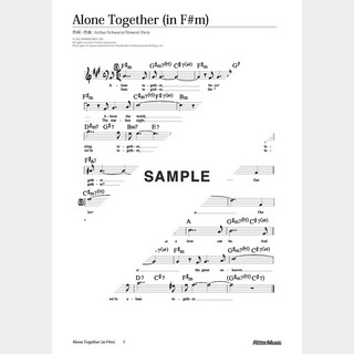 楽譜 Alone Together（in F＃m）