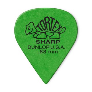 Jim Dunlop 412R Tortex Shape Picks×10枚セット (0.88mm/グリーン)