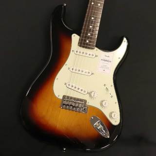 Fender Made in Japan Hybrid II Stratocaster, Rosewood Fingerboard, 3-Color Sunburst