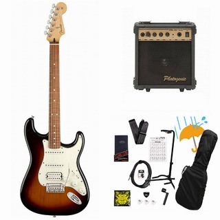 FenderPlayer Series Stratocaster HSS 3 Color Sunburst Pau Ferro  PG-10アンプ付属エレキギター初心者セットR