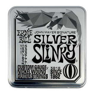 ERNIE BALL 【3セット】 ERNIE BALL 10.5-47 Silver Slinky (3818) 3セット入り缶パック John Mayer Signature