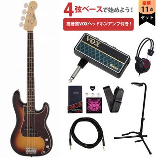 Fender Made in Japan Traditional 60s Precision Bass Rosewood Fingerboard 3-Color Sunburst VOXヘッドホンアン