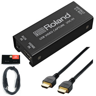 RolandUVC-01 USB VIDEO CAPTURE-限定特典：HDMIケーブル3m、AUXケーブルセット-【WEBSHOP】
