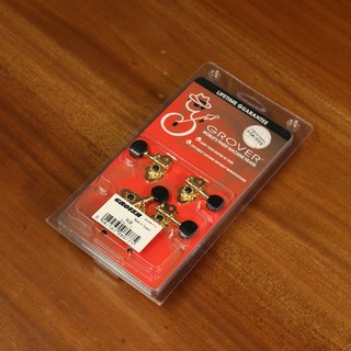 GROVER Ukulele Peg 9,Gold Black Button