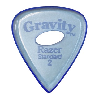 Gravity Guitar PicksRazer -Standard Elipse Grip Hole- GRAS2PE 2.0mm Blue ギターピック