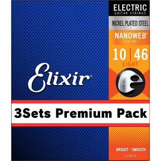 Elixir NANOWEB Light (.010 - .046) [12052]【3Pack】