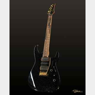 Shue Guitars Modern S Starlight Noir Gold Hardware w/Iron Wood Neck
