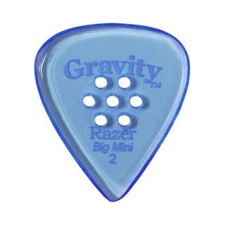 Gravity Guitar Picks Razer -Big Mini Multi-Hole- GRAB2PM 2.0mm Blue ギターピック