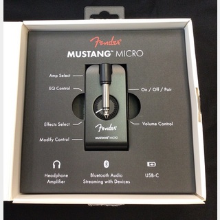 Fender Mustang Micro 【即納可能】【Headphone Amplifier】【アンプシュミレート、エフェクト、Bluetooth付き】