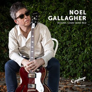 Epiphone Noel Gallagher Riviera Dark Wine Red エピフォン ノエル・ギャラガー セミアコ【横浜店】