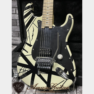 EVH Striped Series White with Black Stripes 2018年製【Floyd Tremolo with EVH D-Tuna】3.45kg