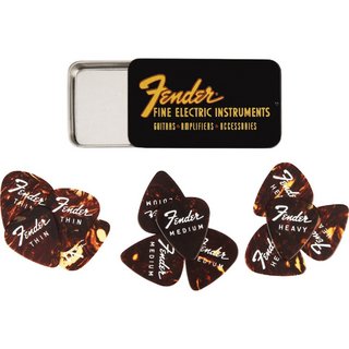 Fender Fine Electric Pick Tin - 12 Pack フェンダー [ピック缶12枚入り]【WEBSHOP】