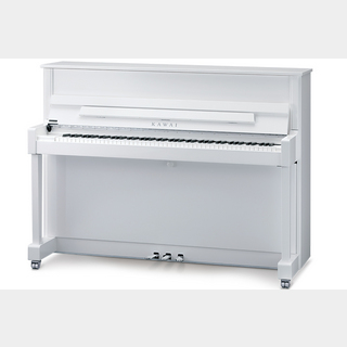 KAWAI K-114SX　WHP【新品818,000円(税込)の所、展示品限定で735,900(税込)！】白鏡面仕上げ　アップライトピアノ
