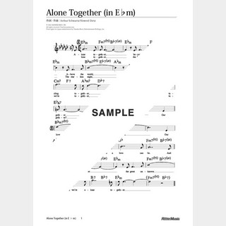 楽譜Alone Together（in E♭m）