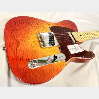 FenderFender 2024 Collection Made in Japan Hybrid II Telecaster Flame SSO(Sunset Orange Transparent)