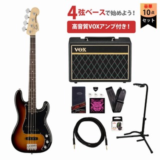 FenderAmerican Performer Precision Bass Rosewood Fingerboard 3-Color Sunburst フェンダーVOXアンプ付属エレ