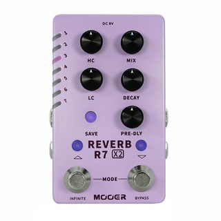 MOOERR7 X2 REVERB リバーブ ギターエフェクター