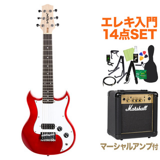 VOXSDC-1 MINI RD ミニエレキギター初心者14点セット 【マーシャルアンプ付き】 ミニギター