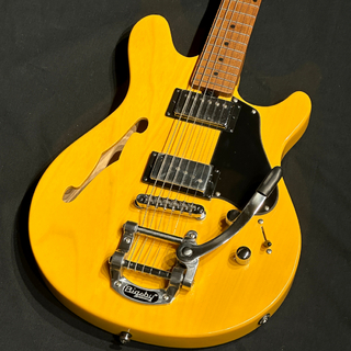 Sterling by MUSIC MANJV60CB-BSC-M2 Butterscotch Valentine Chambered Bigsby