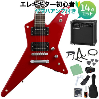 BanG Dream!RANDOM STAR Kasumi Mini Red エレキギター14点セット【ヤマハアンプ付き】