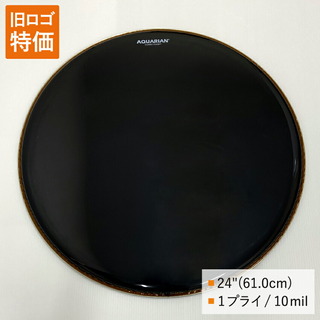 AQUARIAN ドラムヘッド CC24-BK 24インチサイズ Gloss Black アクエリアン