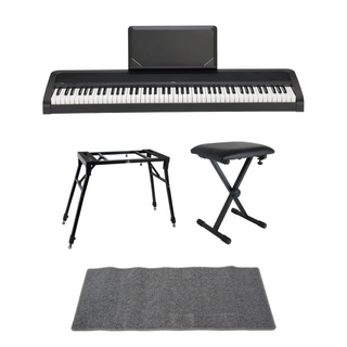 KORGコルグ B2N BK 電子ピアノ Dicon Audio 4本脚型 キーボードスタンド ベンチ ピアノマット付きセット