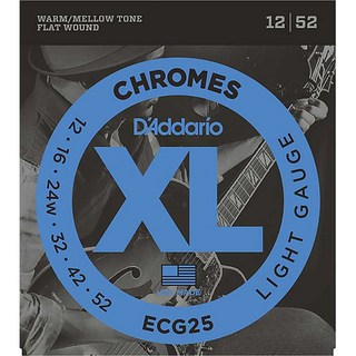 D'AddarioXL Chromes Flat Wound ECG25 (Light/12-52)