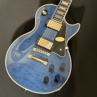 Epiphone Les Paul Custom Quilt Viper Blue エレキギター【島村楽器限定】【現物写真】