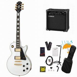 Epiphone Inspired by Gibson Les Paul Custom Alpine White エレキギター レスポール カスタム 入門 初心者 YAMAHA