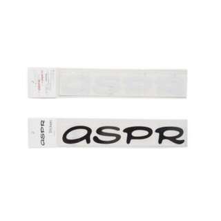 ASPR（アサプラ）STKRS BK ＆ WH 210 ロゴステッカー