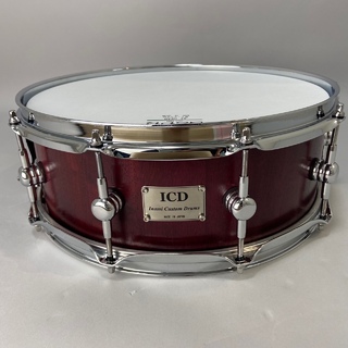 ICD(Inami Custom Drums)Solid Purpleheart Stave Snare Drum 14"×5" スネアドラム