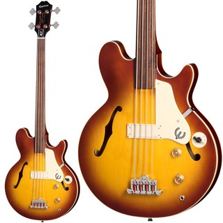 EpiphoneJack Casady Fretless Bass (Aged Royal Tan)