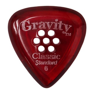 Gravity Guitar PicksClassic -Standard Multi-Hole- GCLS6PM 6.0mm Red ギターピック