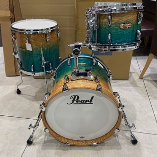 Pearl Masters Maple/Gum MMG 18” 14” 12” 3点 Lロッドマウント Teal Natural Fade Tamo 【FT2024特注モデル】