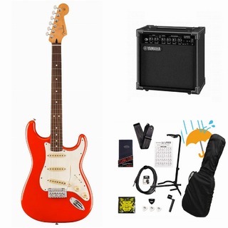 Fender Player II Stratocaster Rosewood FB Coral Red エレキギター YAMAHA GA15IIアンプ付属初心者セットR【WEBS