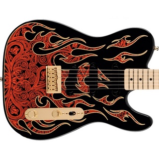 Fender James Burton Telecaster Red Paisley Flames