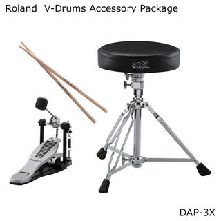 RolandDAP-3X ローランド ペダル 椅子 スティック ドラムアクセサリーパッケージ