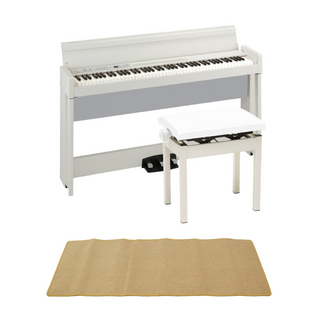 KORG コルグ C1 AIR WH 電子ピアノ KORG PC-300WH キーボードベンチ ピアノマット(クリーム)付きセット