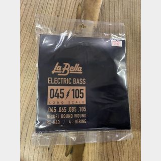 La Bella ELECTRIC BASS LONG SCALE 045-105 Nickel Round Wound 4String 「RX-N4D」