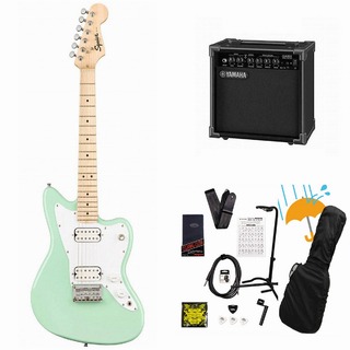 Squier by FenderMini Jazzmaster HH Maple FB Surf Green YAMAHA GA15IIアンプ付属初心者セットR【WEBSHOP】