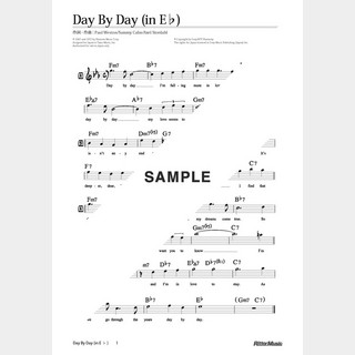 楽譜 Day By Day（in E♭）