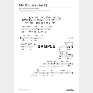 楽譜 My Romance（in C）