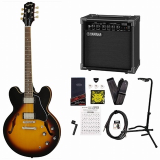 EpiphoneInspired by Gibson ES-335 Vintage Sunburst セミアコ ES335YAMAHA GA15IIアンプ付属初心者セット！【WEBS